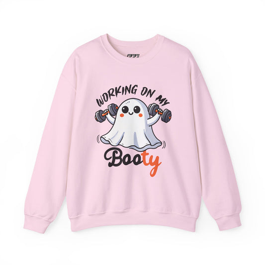 Working On My Booty Women's Heavy Blend Crewneck Sweatshirt