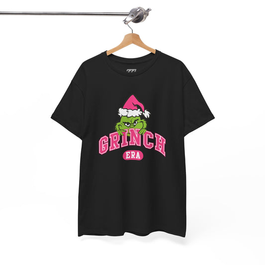 Grinch Era Christmas T-Shirt – Cute Pink Santa Grinch Graphic Tee (Unisex)