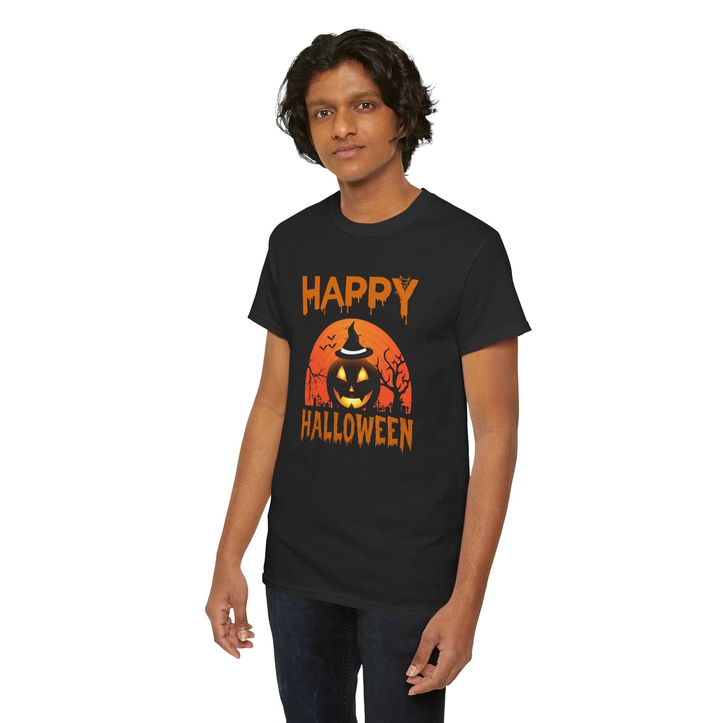 Happy Halloween Unisex Heavy Cotton T-Shirt