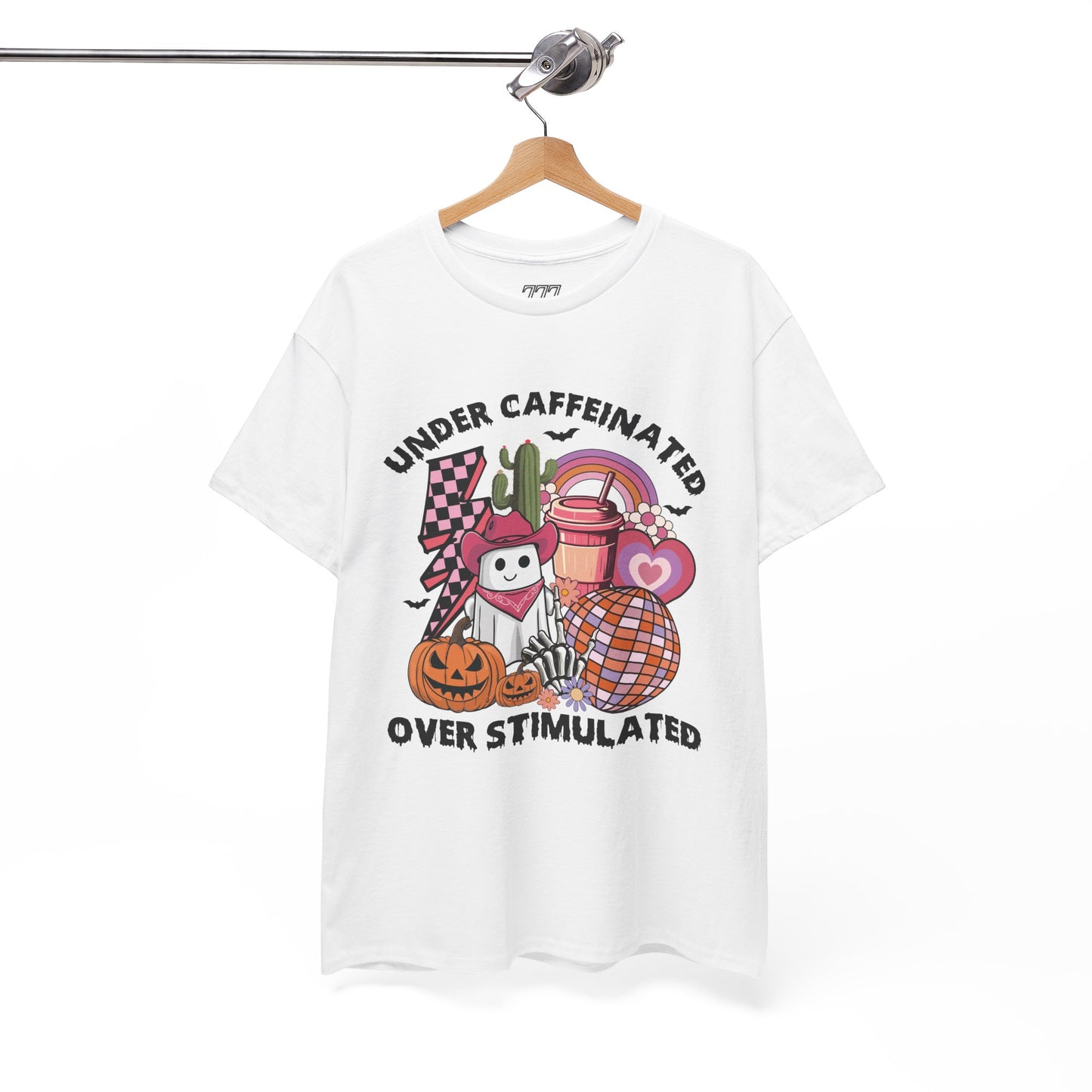 Under Caffeinated Over Stimulated Women's Heavy Cotton T-Shirt