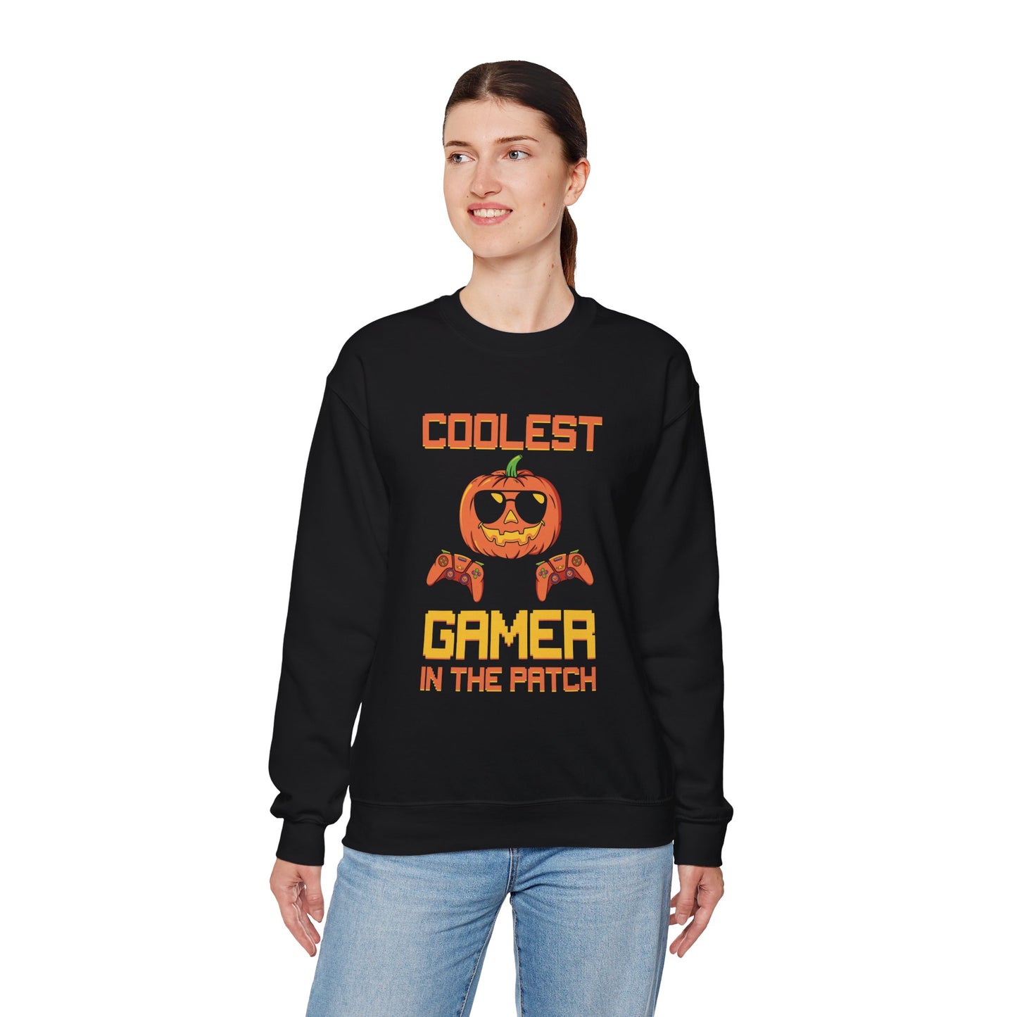 Coolest Gamer In The Patch Unisex Heavy Blend Crewneck Sweatshirt