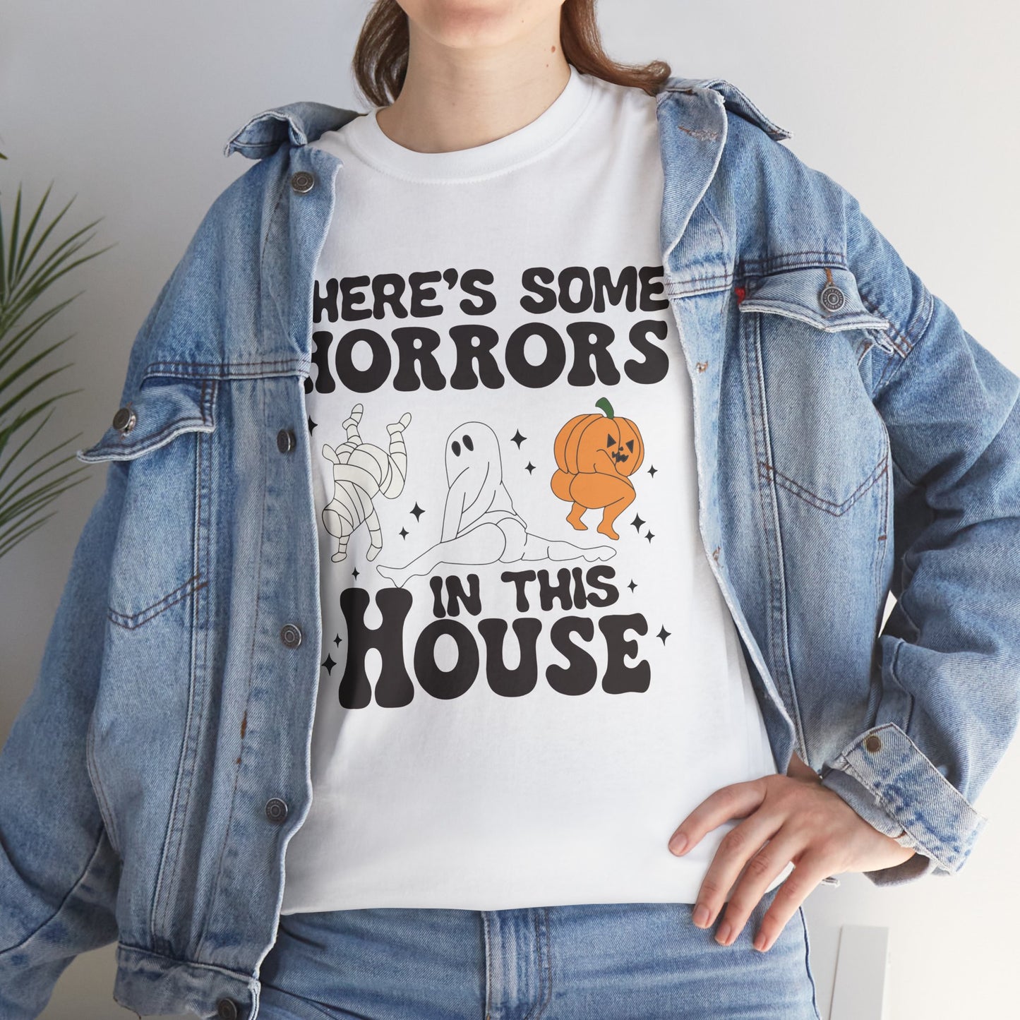 There's Some Horrors In This House Unisex Heavy Cotton T-Shirt