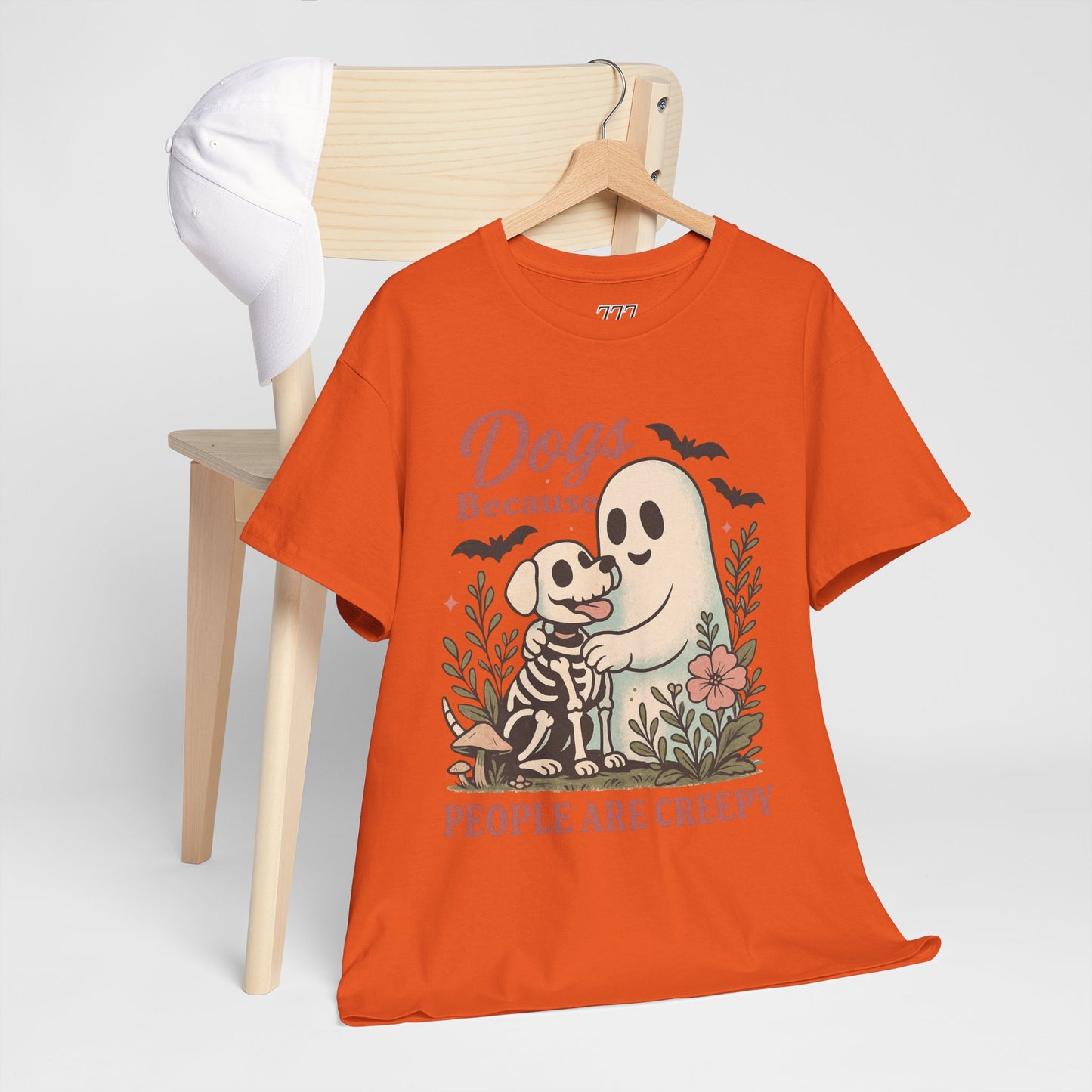 Dogs Because People Are Creepy Unisex Heavy Cotton T-Shirt