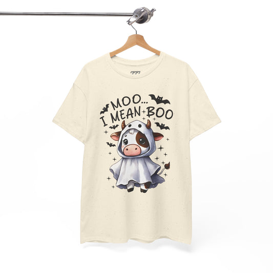 MOO...I Mean-BOO Unisex Heavy Cotton T-Shirt