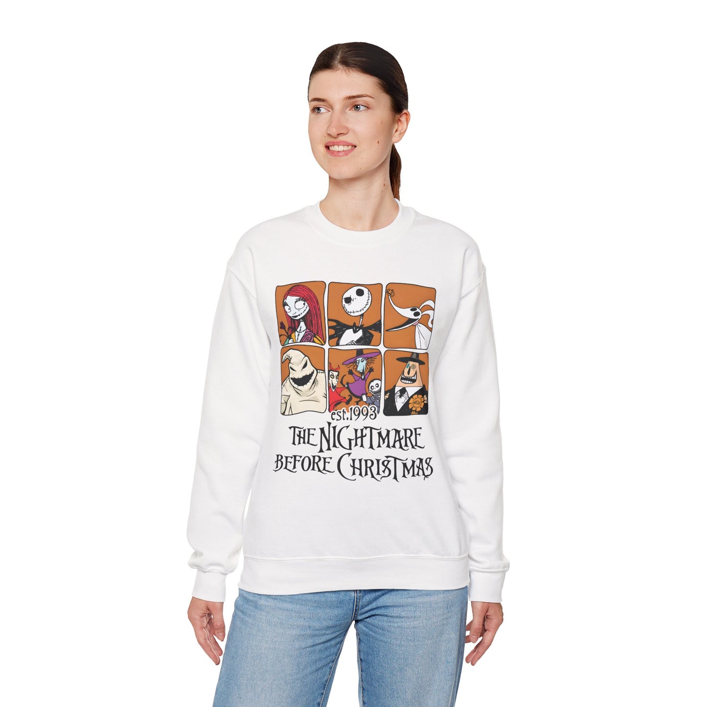 The Nightmare Before Christmas Unisex Heavy Blend Crewneck Sweatshirt