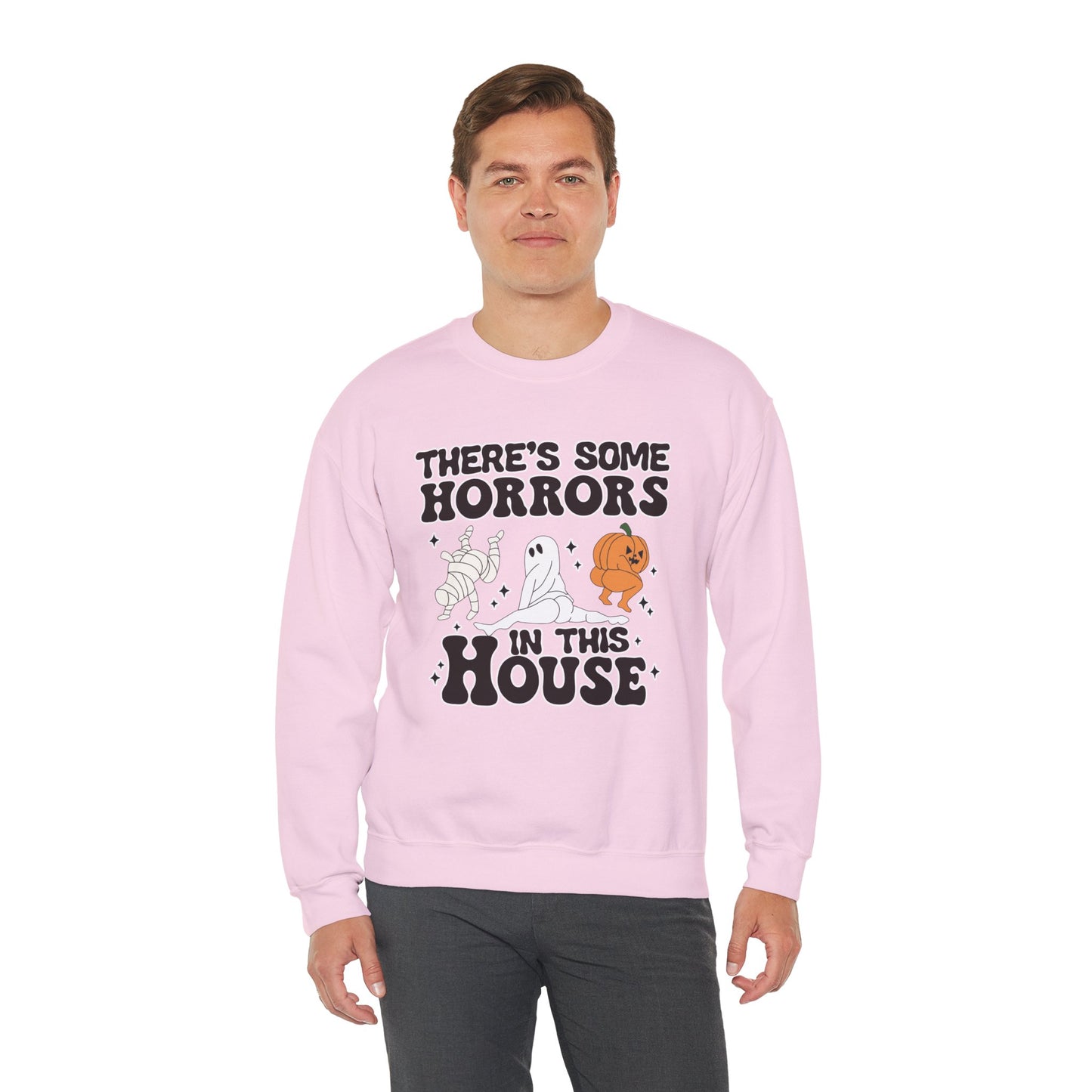 There's Some Horrors In This House Unisex Heavy Blend Crewneck Sweatshirt