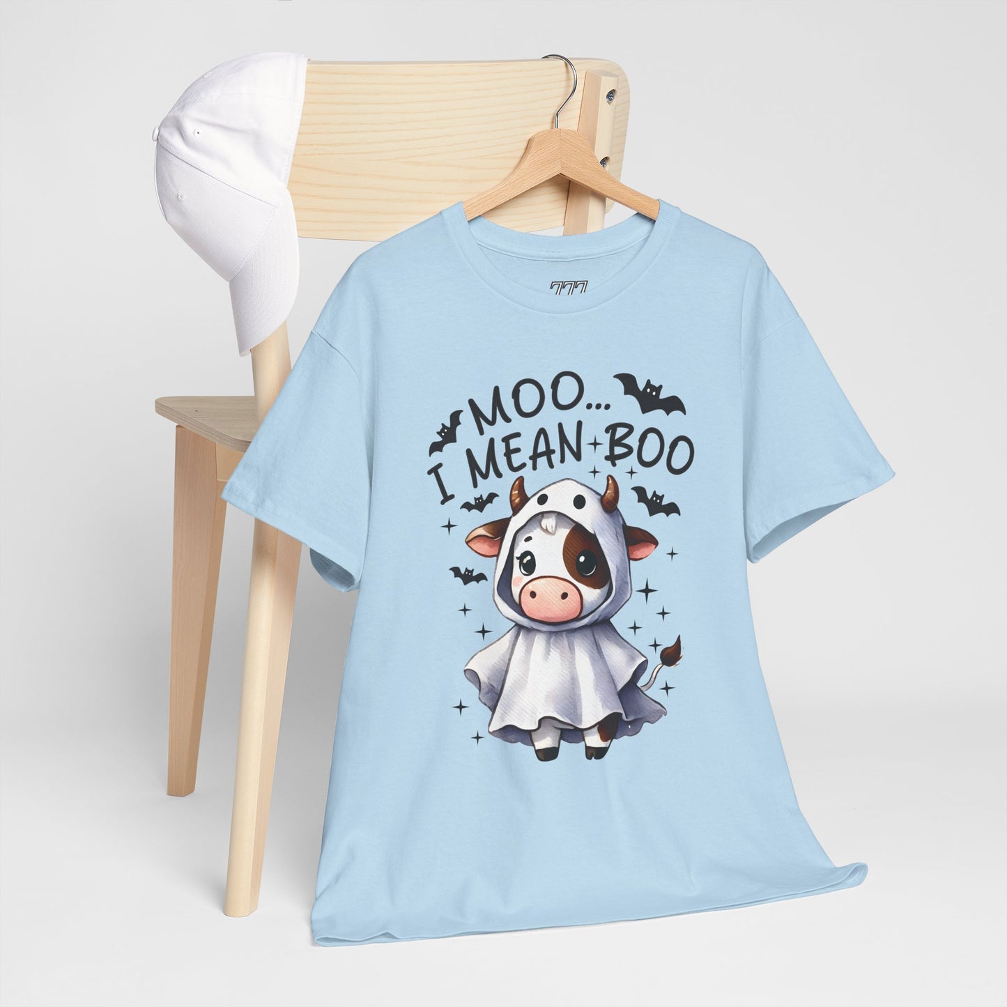 MOO...I Mean-BOO Unisex Heavy Cotton T-Shirt