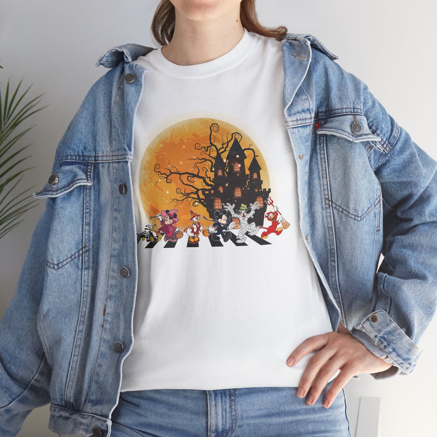 Haunted Crosswalk Unisex Heavy Cotton T-Shirt