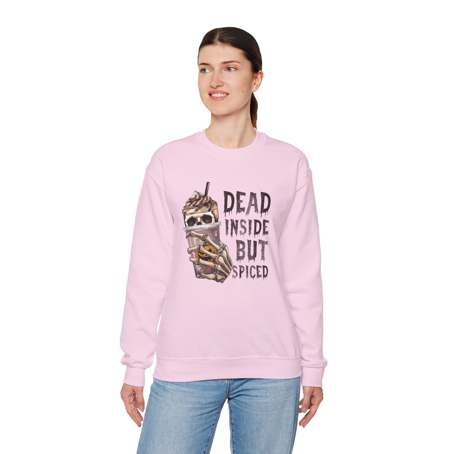 Dead Inside But Spiced Unisex Heavy Blend Crewneck Sweatshirt