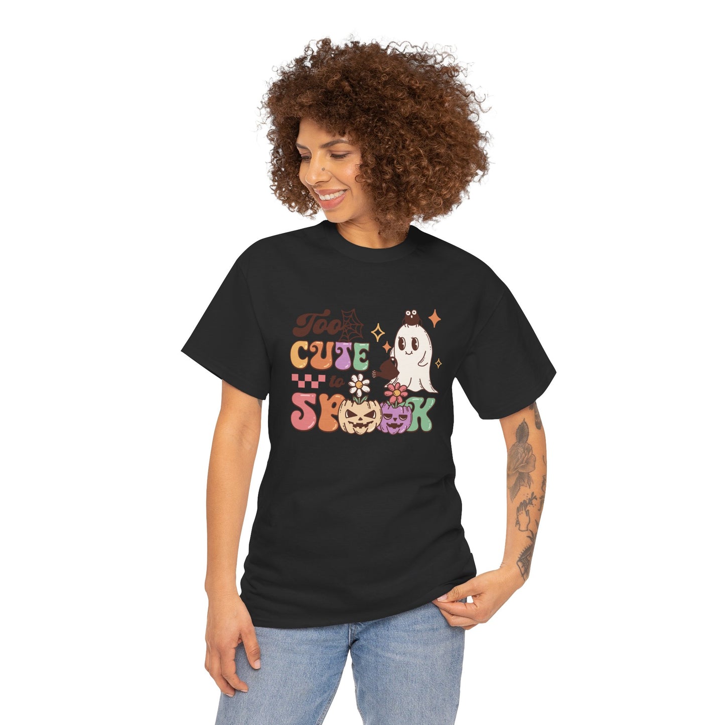 Too Cute To Spook Unisex Heavy Cotton T-Shirt