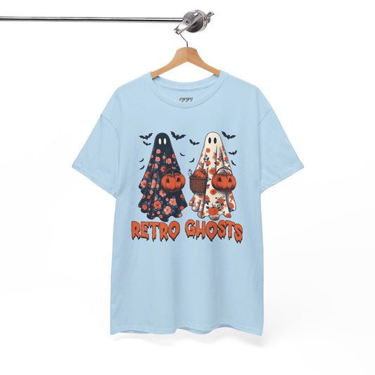 Retro Ghosts Unisex Heavy Cotton T-Shirt