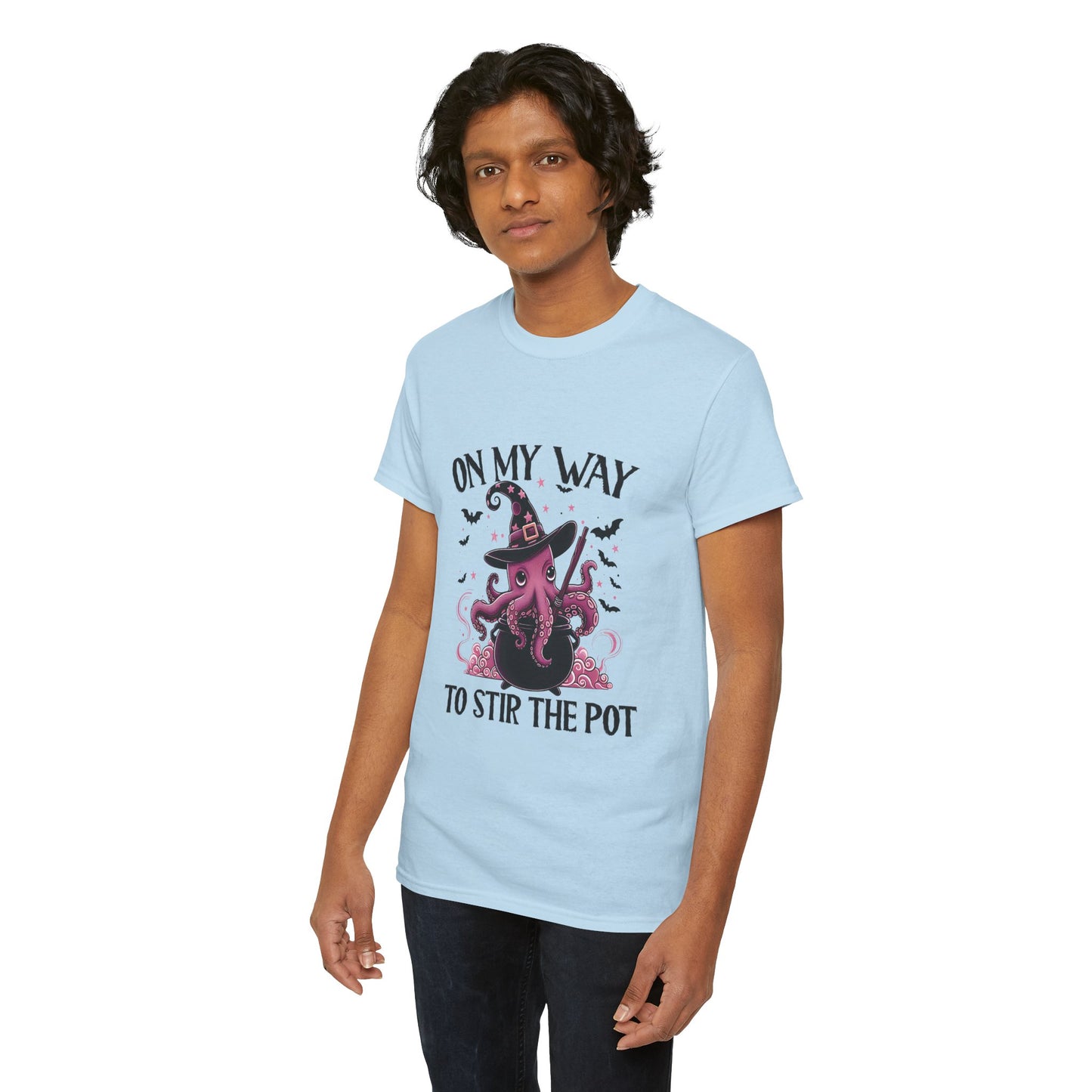 On My Way To Stir The Pot Unisex Heavy Cotton T-Shirt