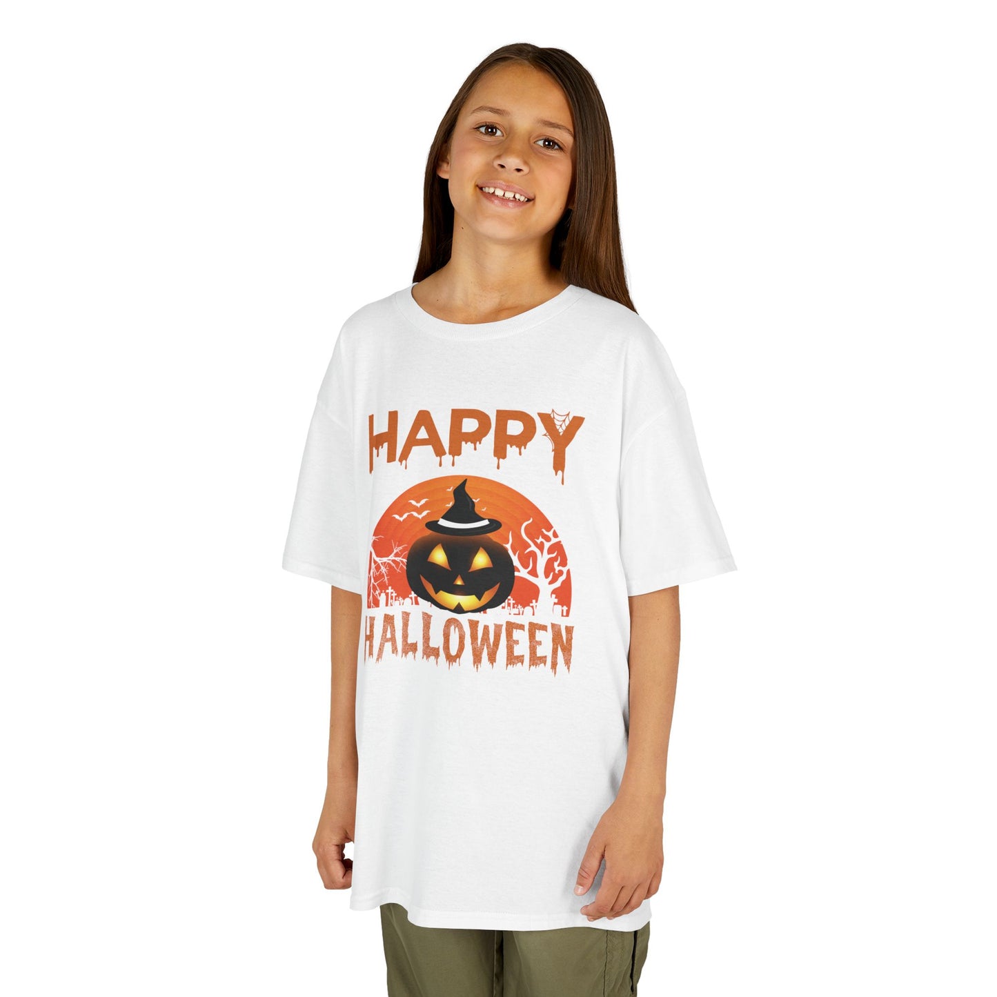 Happy Halloween Kids Heavy Cotton T-Shirt