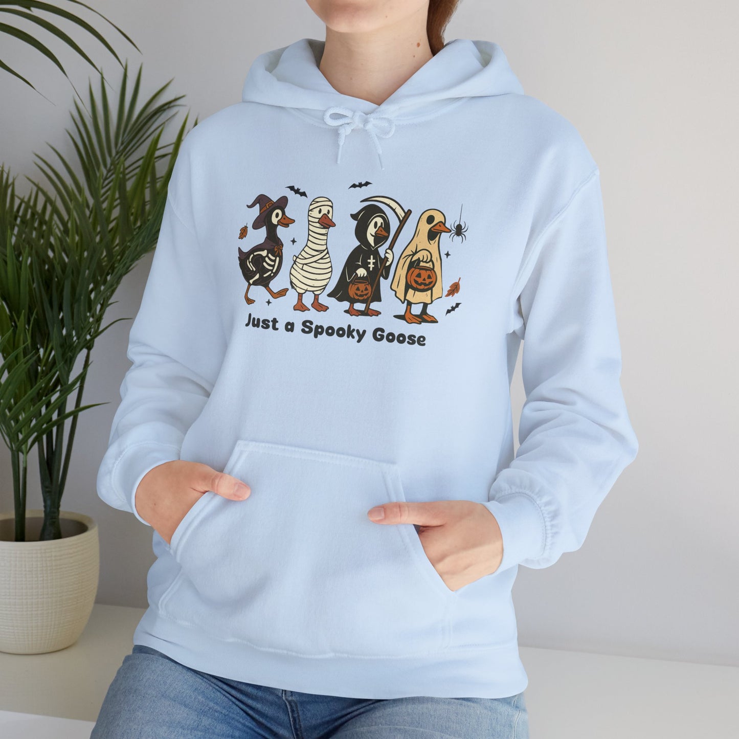 Just A Spooky Goose Unisex Heavy Blend Hoodie