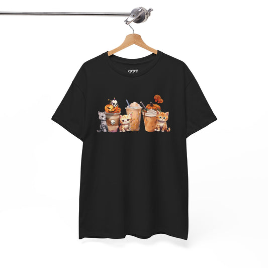 Coffee & Cats Unisex Heavy Cotton T-Shirt