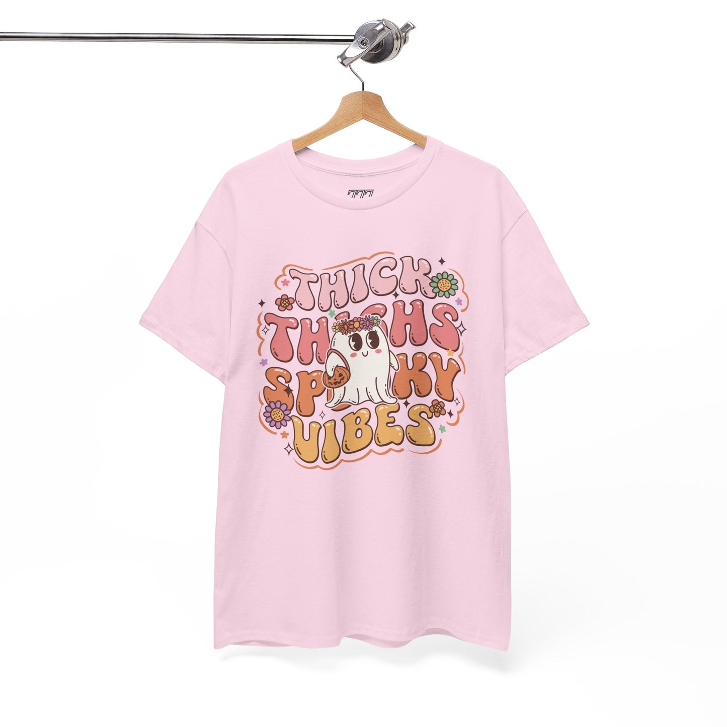 Thick Thighs Spooky Vibes II Women's Heavy Cotton T-Shirt