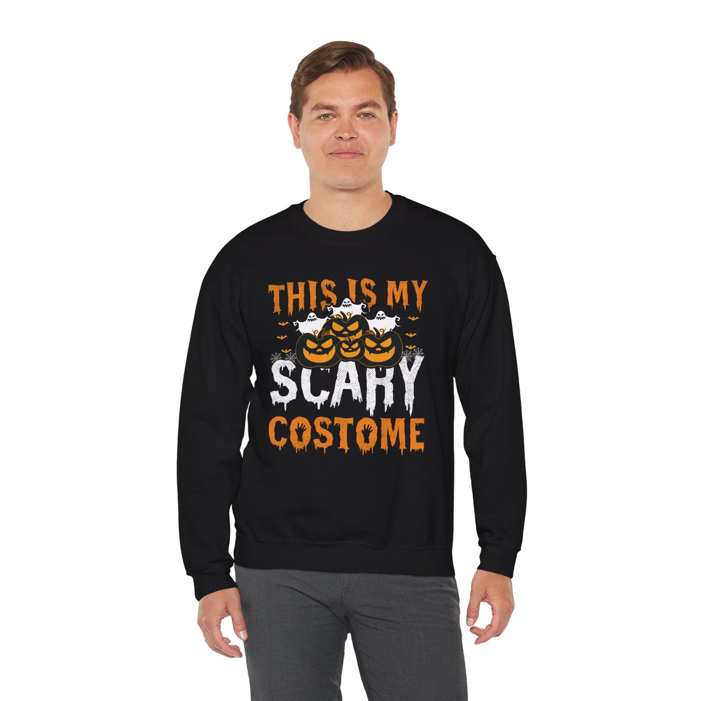 This Is My Scary Costume Unisex Heavy Blend Crewneck Sweatshirt