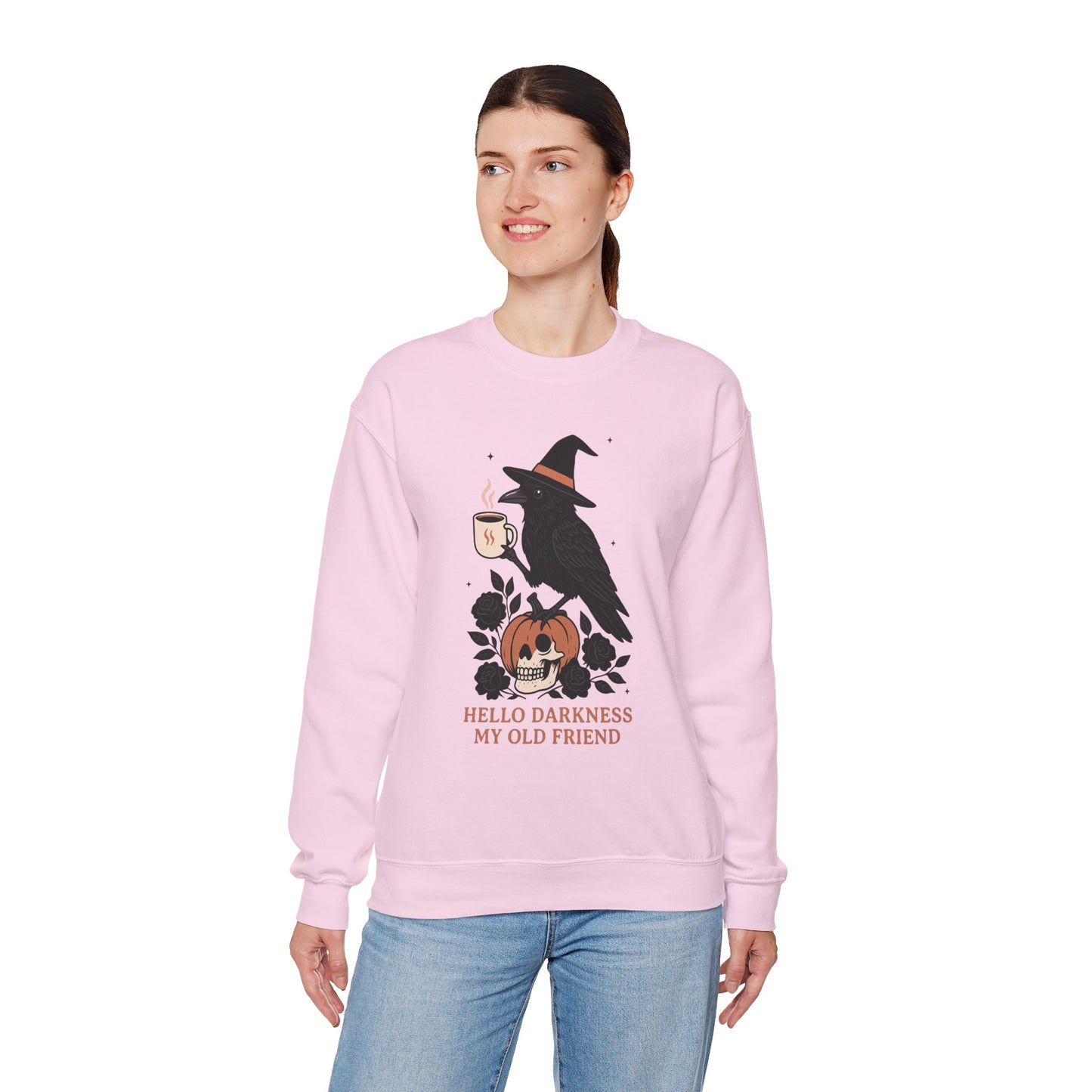 Hello Darkness My Old Friend Unisex Heavy Blend Crewneck Sweatshirt
