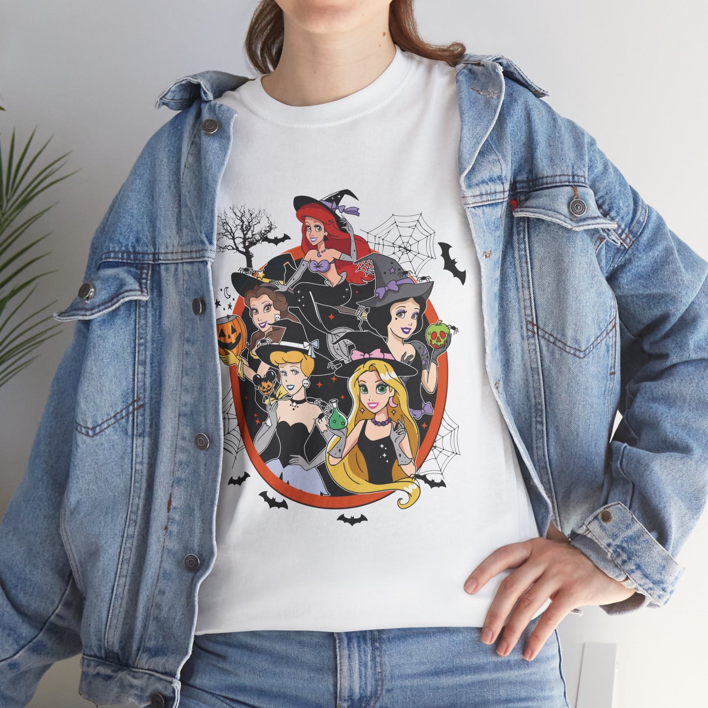 Princess Halloween-Themed Unisex Heavy Cotton T-Shirt