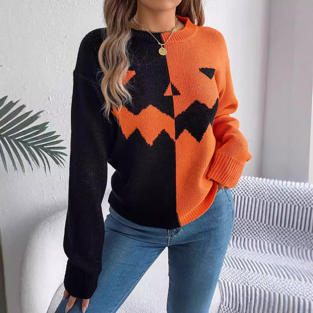 Jack O'Lantern Grin Women's Sweatshirt