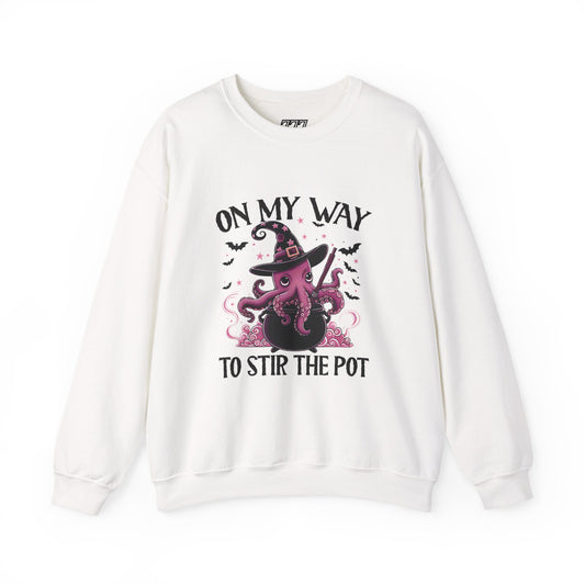 On My Way To Stir The Pot  Heavy Blend Crewneck Sweatshirt