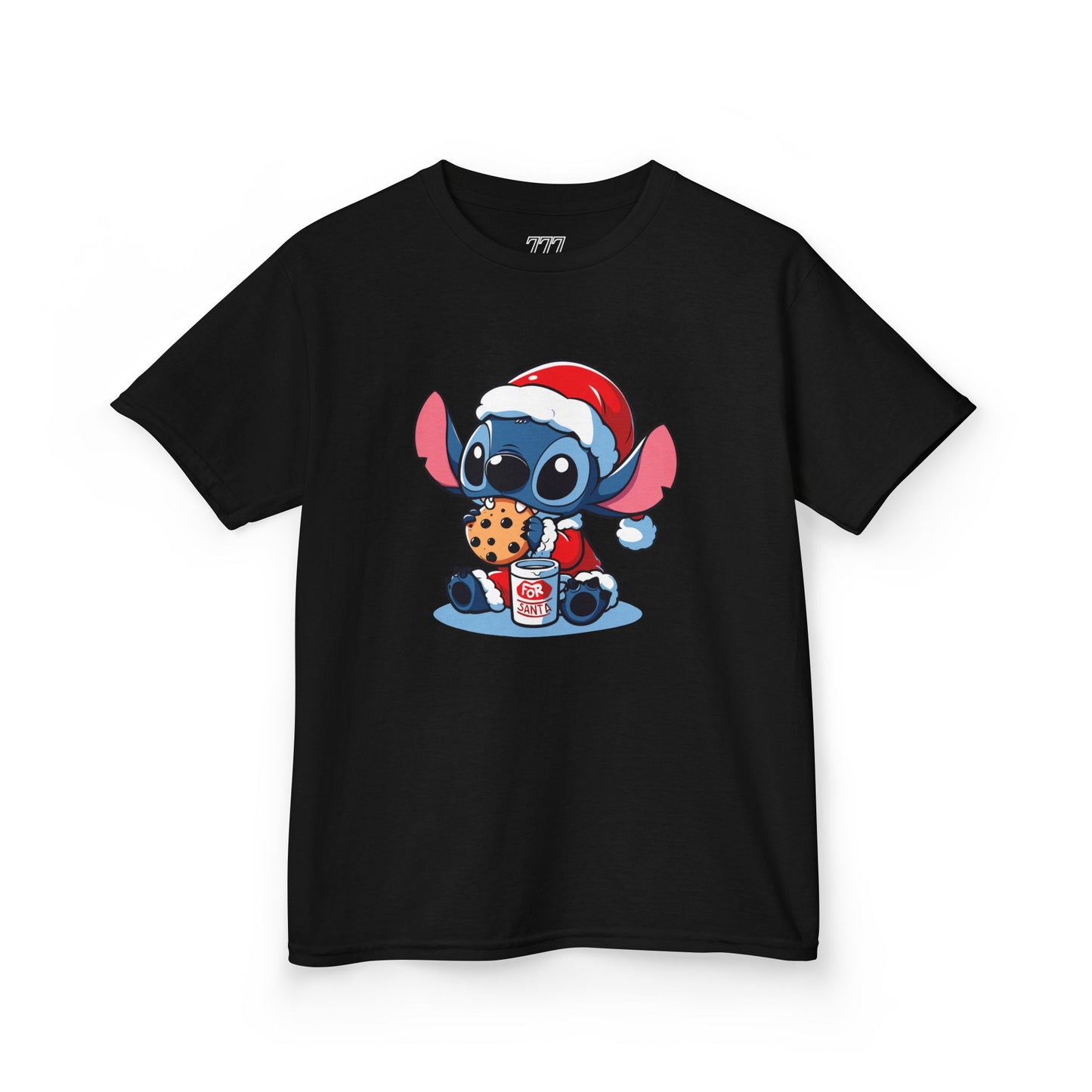 Saint Stitch Christmas Kids T-Shirt – Cute Holiday Alien Heavy Cotton Tee
