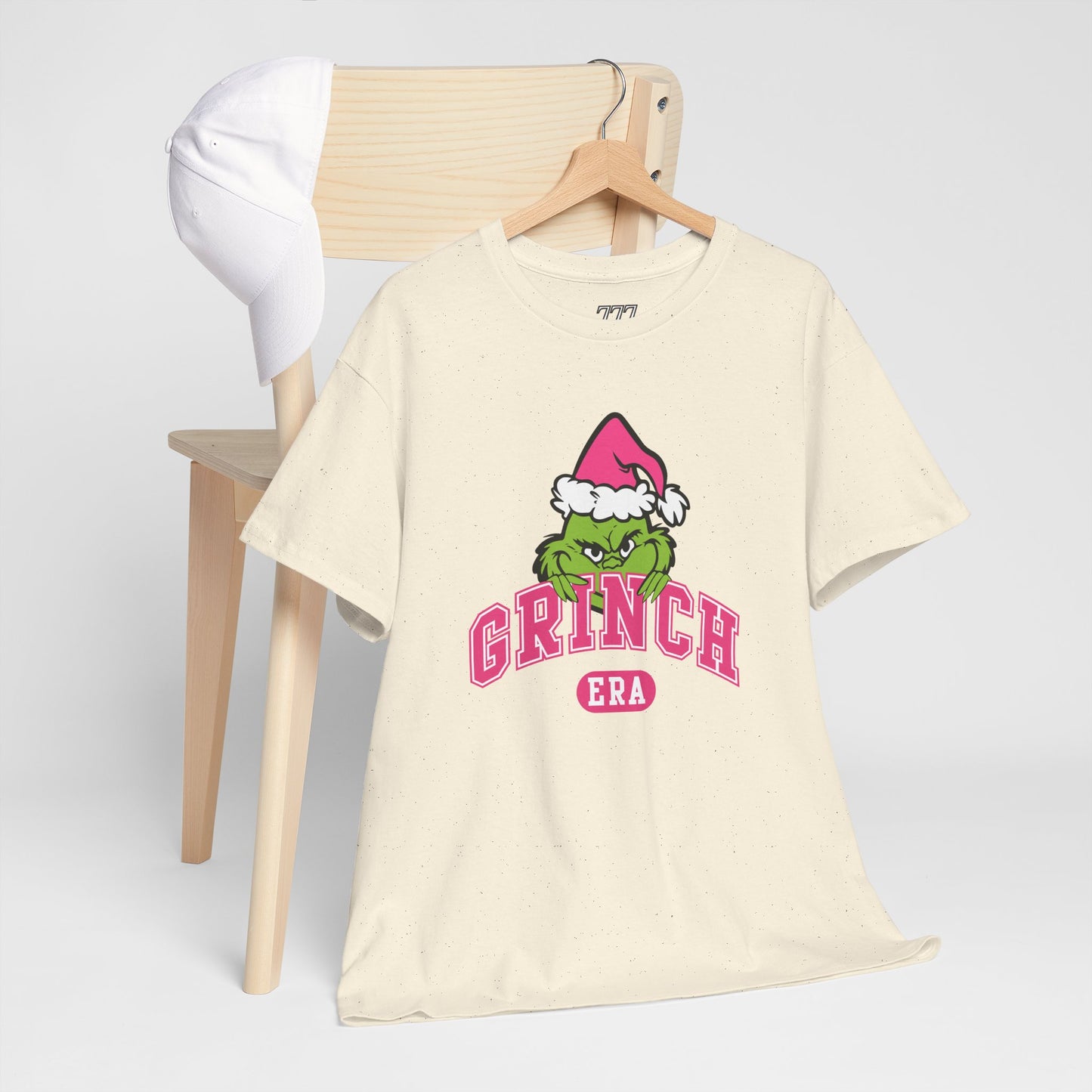 Grinch Era Christmas T-Shirt – Cute Pink Santa Grinch Graphic Tee (Unisex)