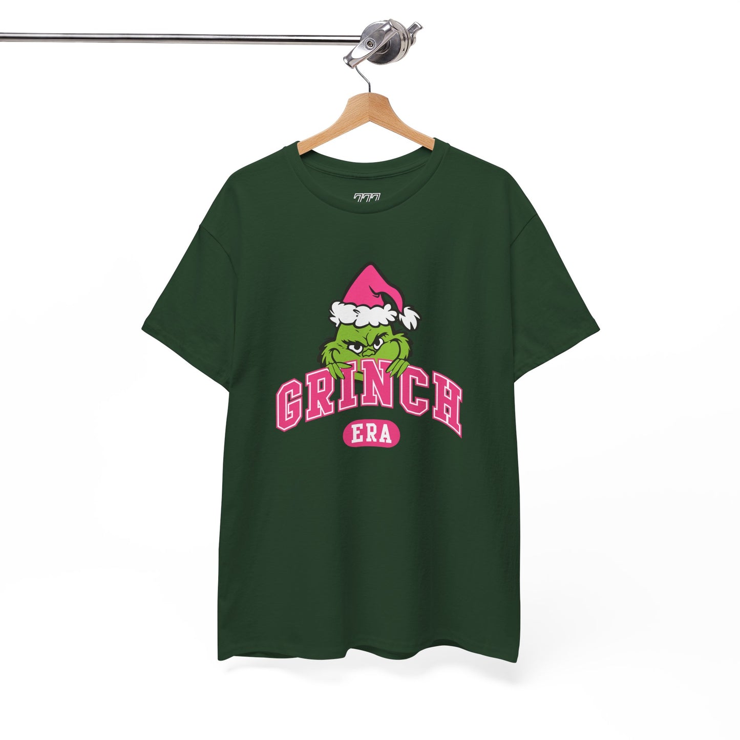 Grinch Era Christmas T-Shirt – Cute Pink Santa Grinch Graphic Tee (Unisex)