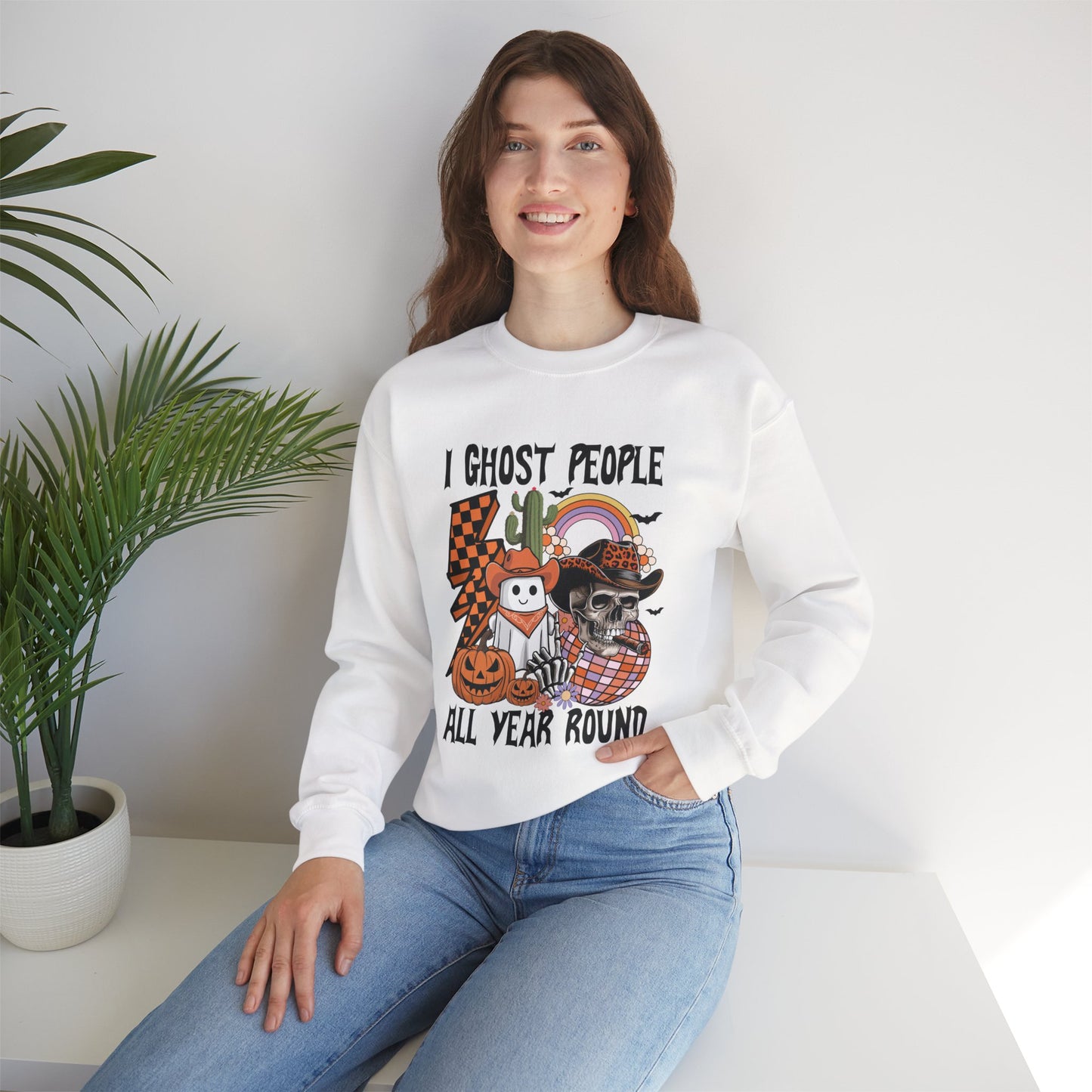 I Ghost People All Year Round Unisex Heavy Blend Crewneck Sweatshirt