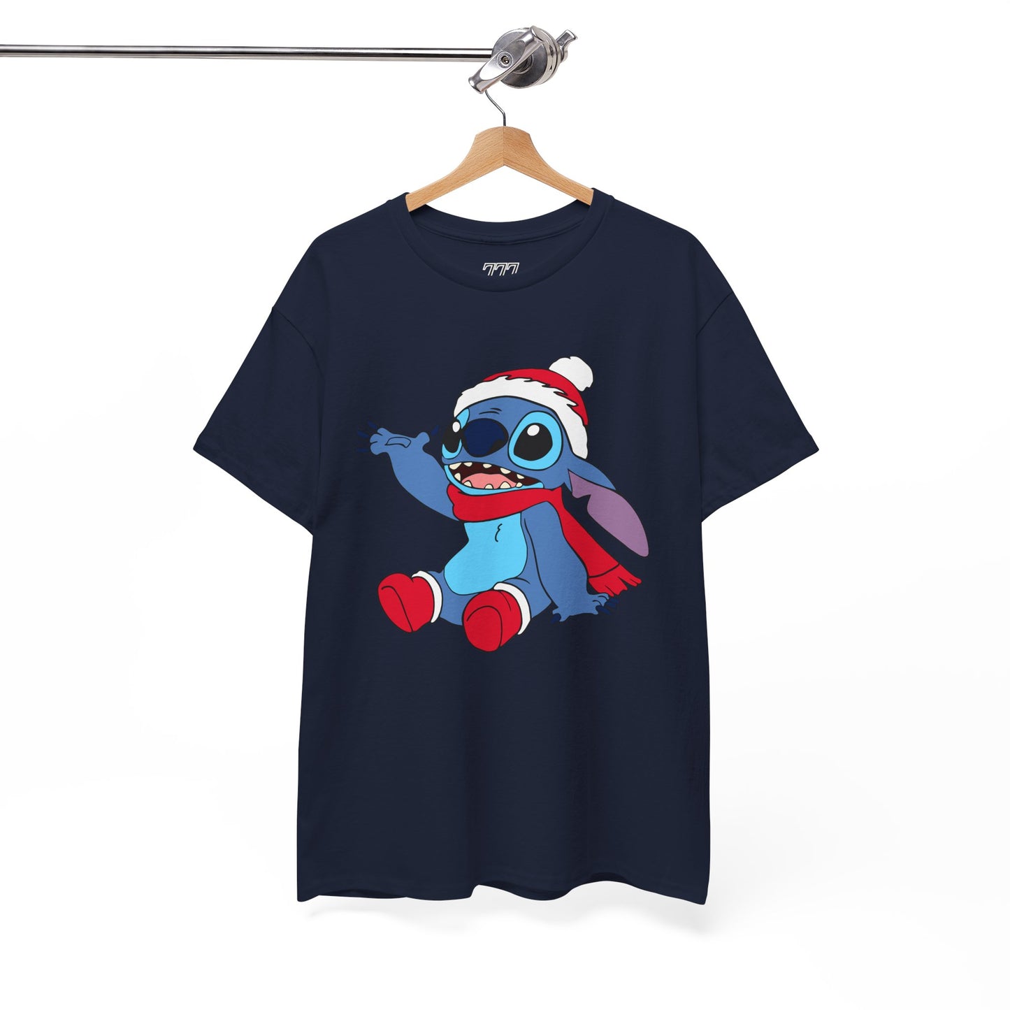 Jolly Alien Christmas T-Shirt – Cute Blue Alien Holiday Graphic Tee (Unisex)