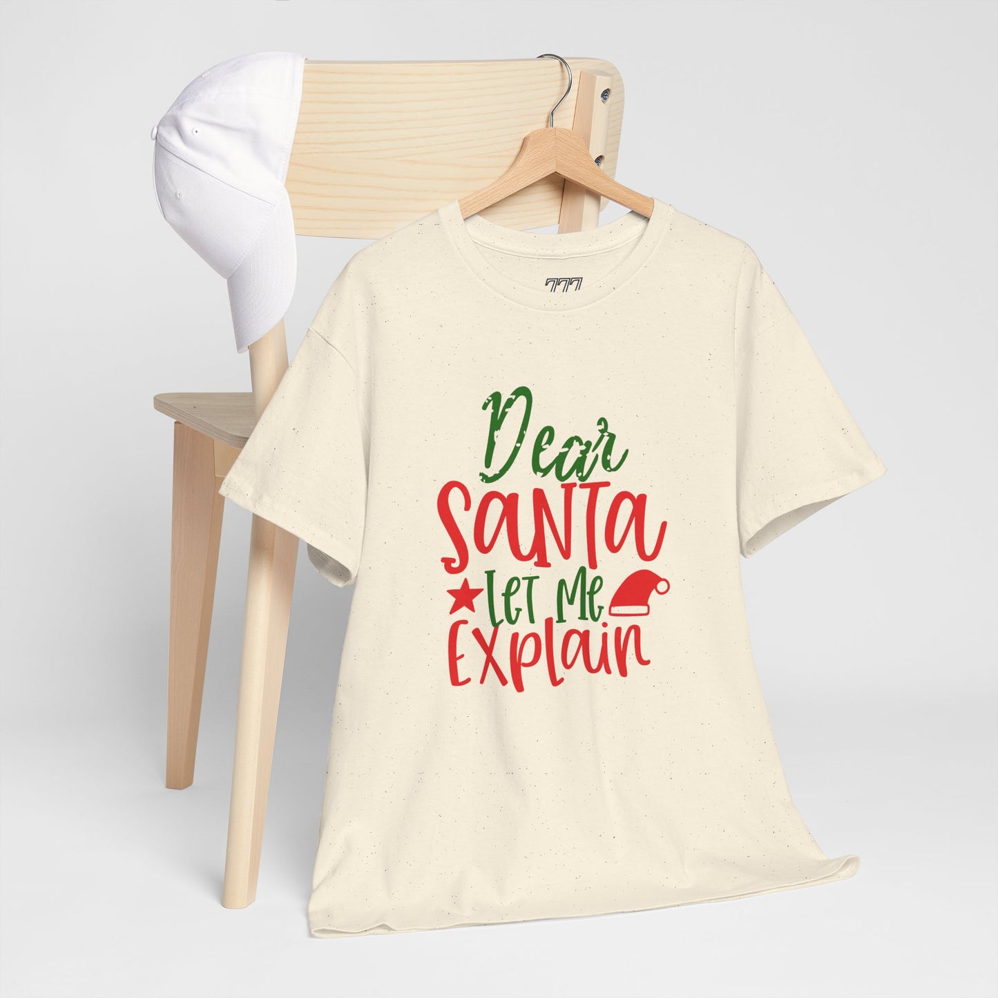 Dear Santa Let Me Explain T-Shirt – Funny Christmas Unisex Heavy Cotton Tee