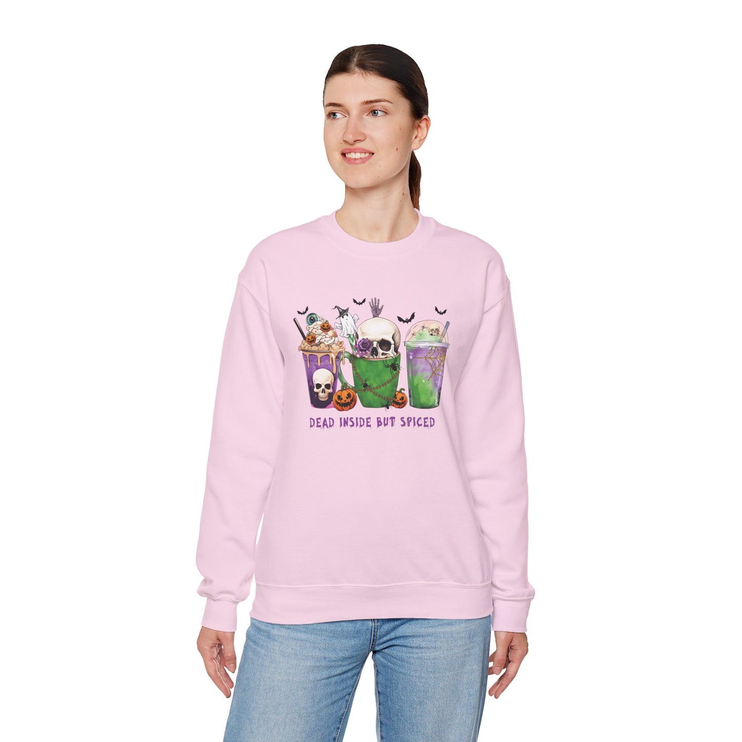 Dead Inside But Spiced II Unisex Heavy Blend Crewneck Sweatshirt