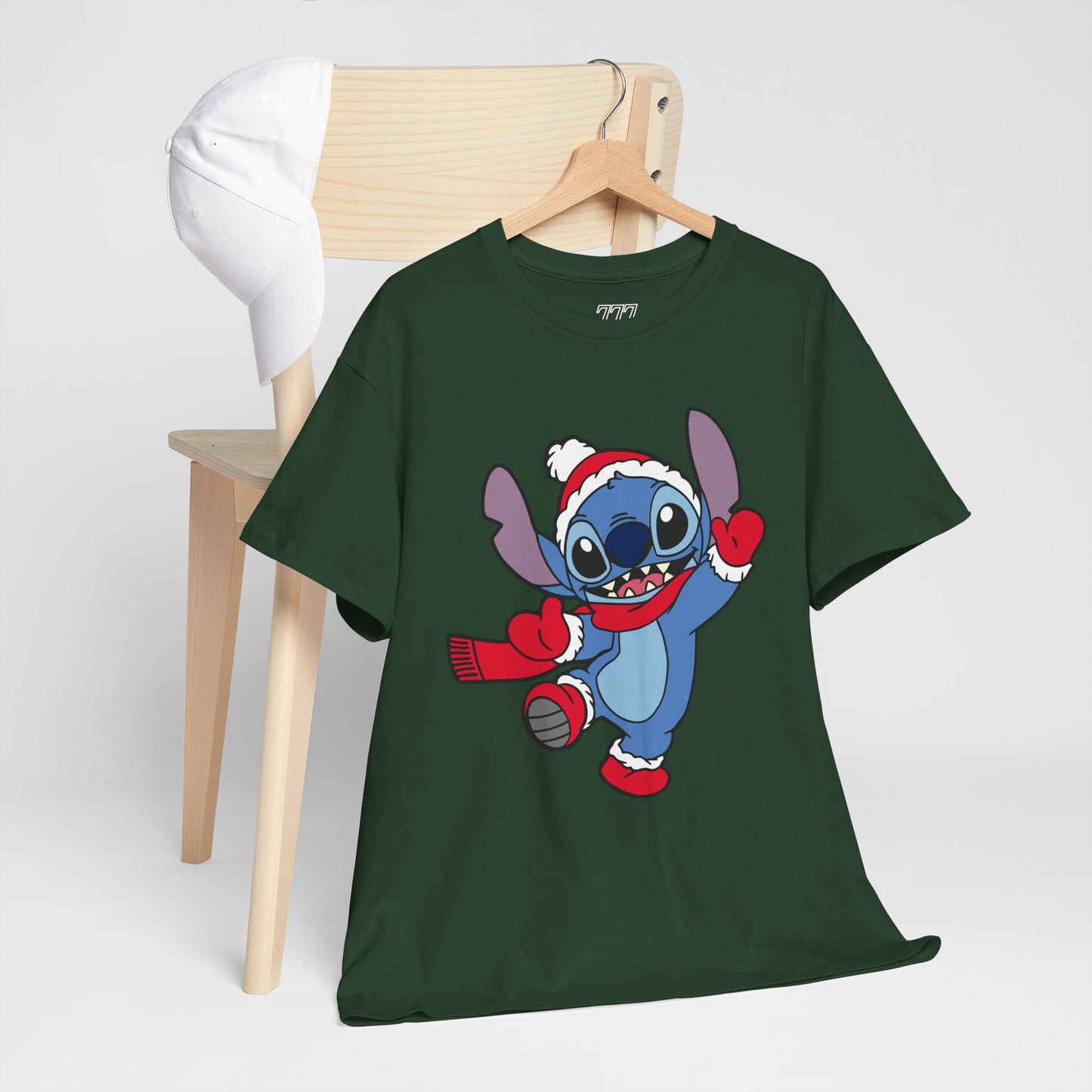 Festive Alien Christmas T-Shirt – Cute Blue Alien Holiday Graphic Tee (Unisex)