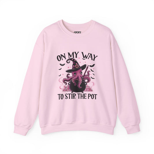 On My Way To Stir The Pot  Heavy Blend Crewneck Sweatshirt
