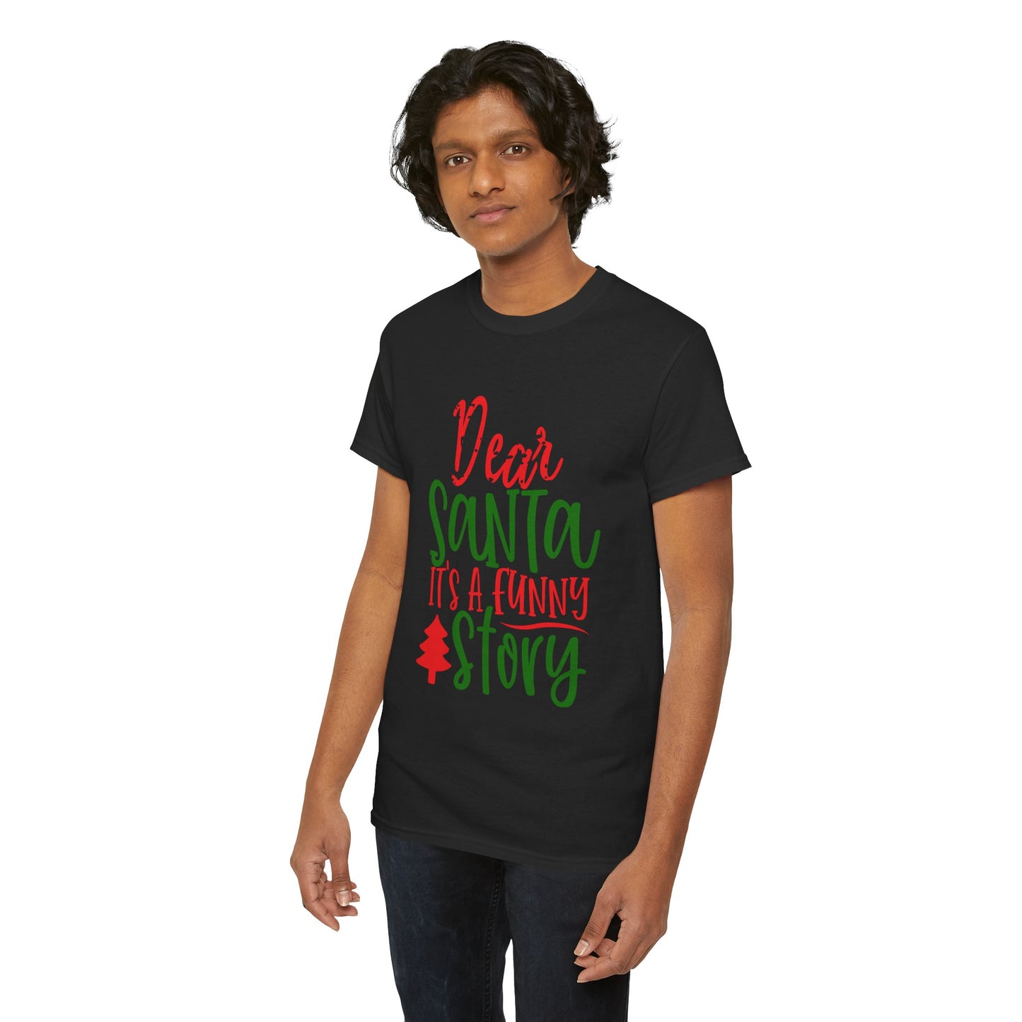 Dear Santa It’s a Long Story Christmas T-Shirt – Funny Holiday Tee (Unisex)