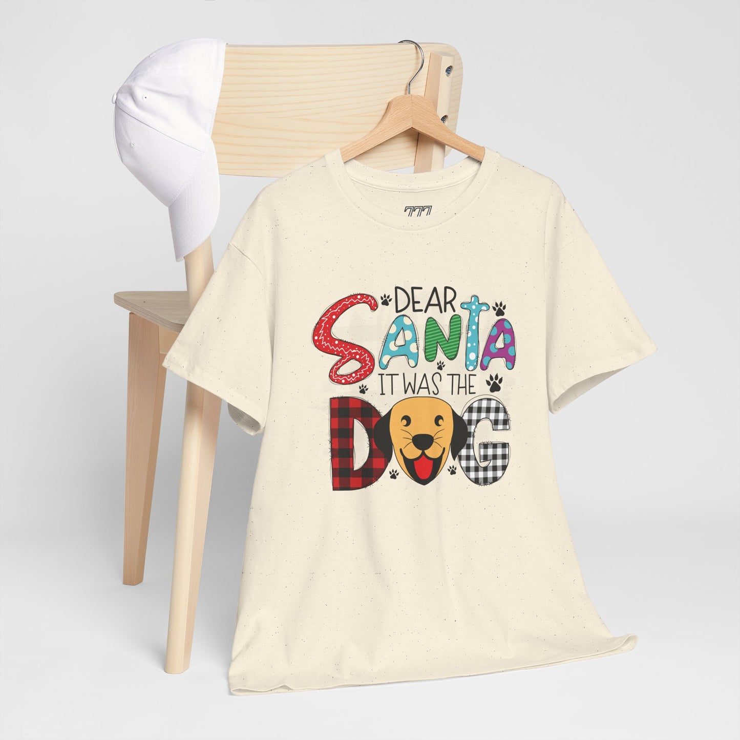 Dear Santa It Was The Dog Christmas T-Shirt – Funny Holiday Dog Lover Tee (Unisex)