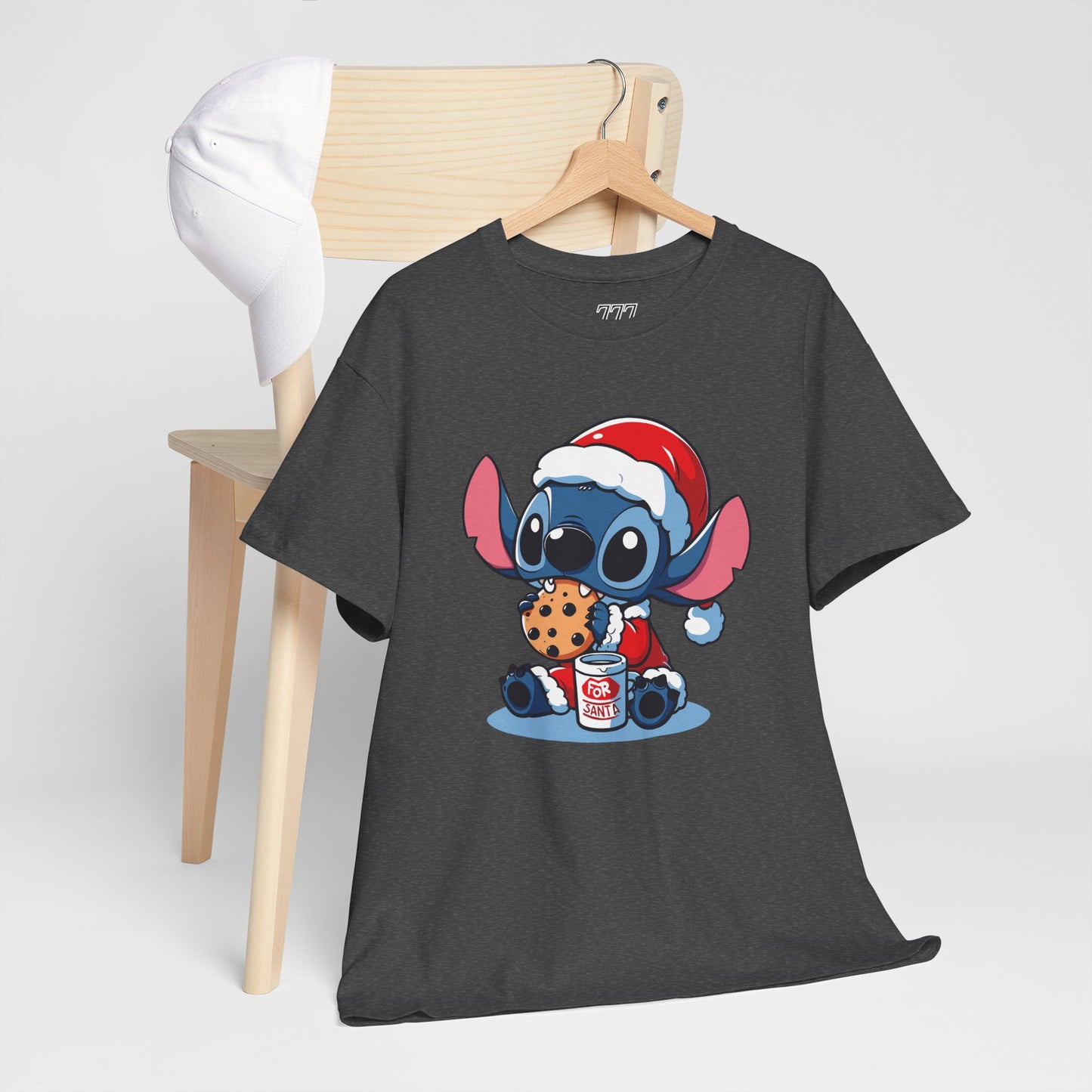 Saint Stitch Christmas T-Shirt – Cute Holiday Alien Unisex Heavy Cotton Tee