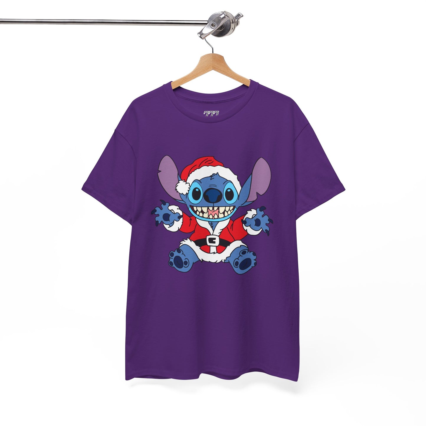 Alien Santa Christmas T-Shirt – Cute Blue Alien Holiday Graphic Tee (Unisex)