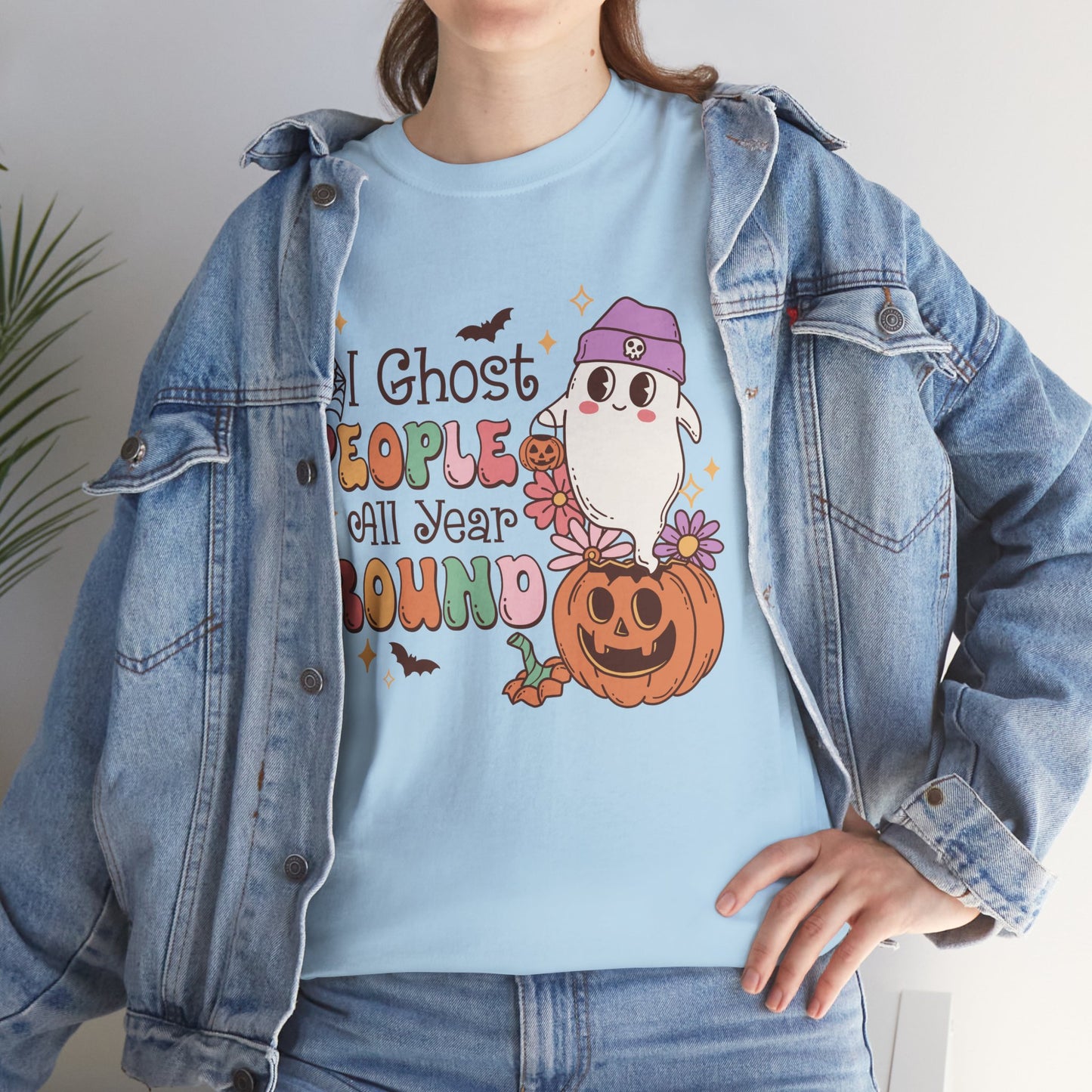I Ghost People All Year Round Women's Heavy Cotton T-Shirt