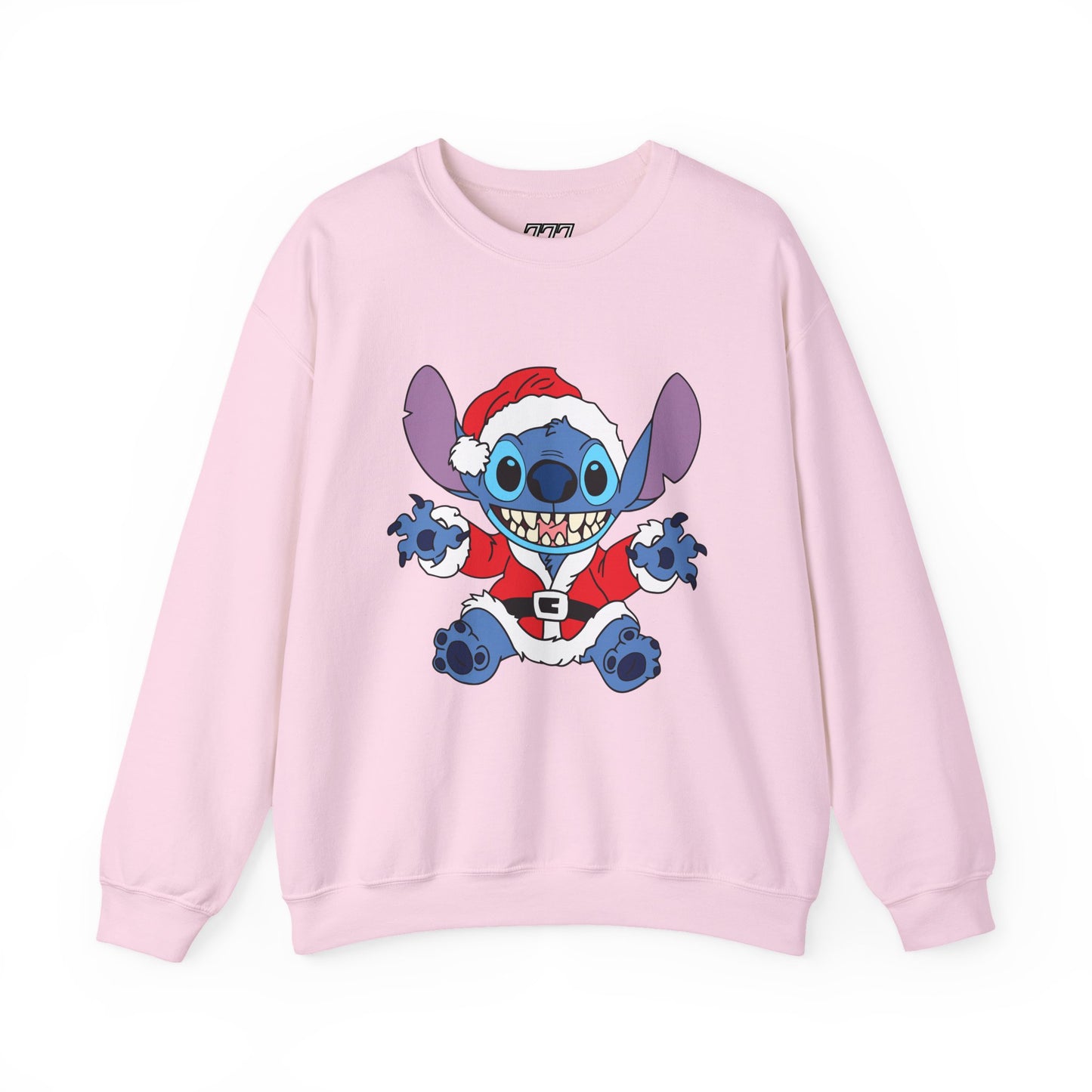 Alien Santa Christmas Crewneck – Cozy Blue Alien Holiday Sweatshirt (Unisex)