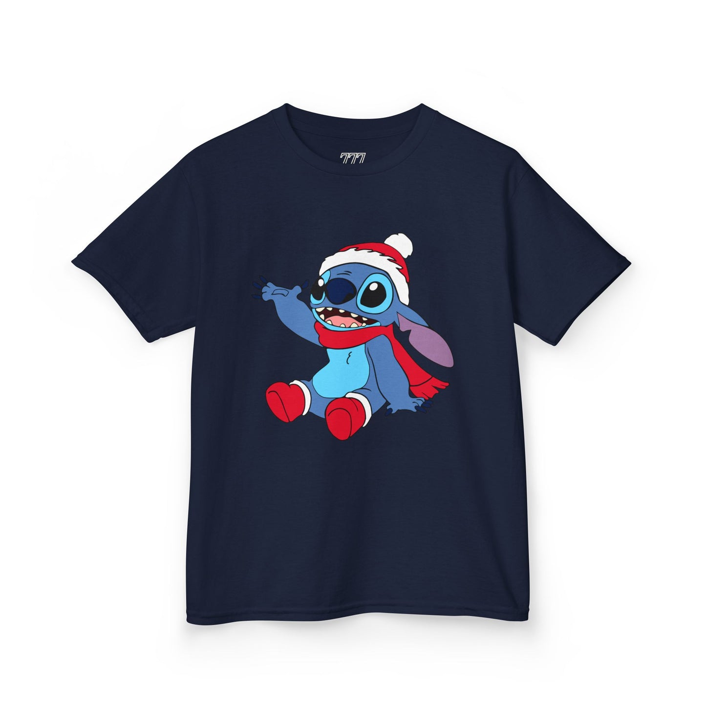 Jolly Alien Kids Christmas T-Shirt – Cute Blue Alien Holiday Tee for Kids
