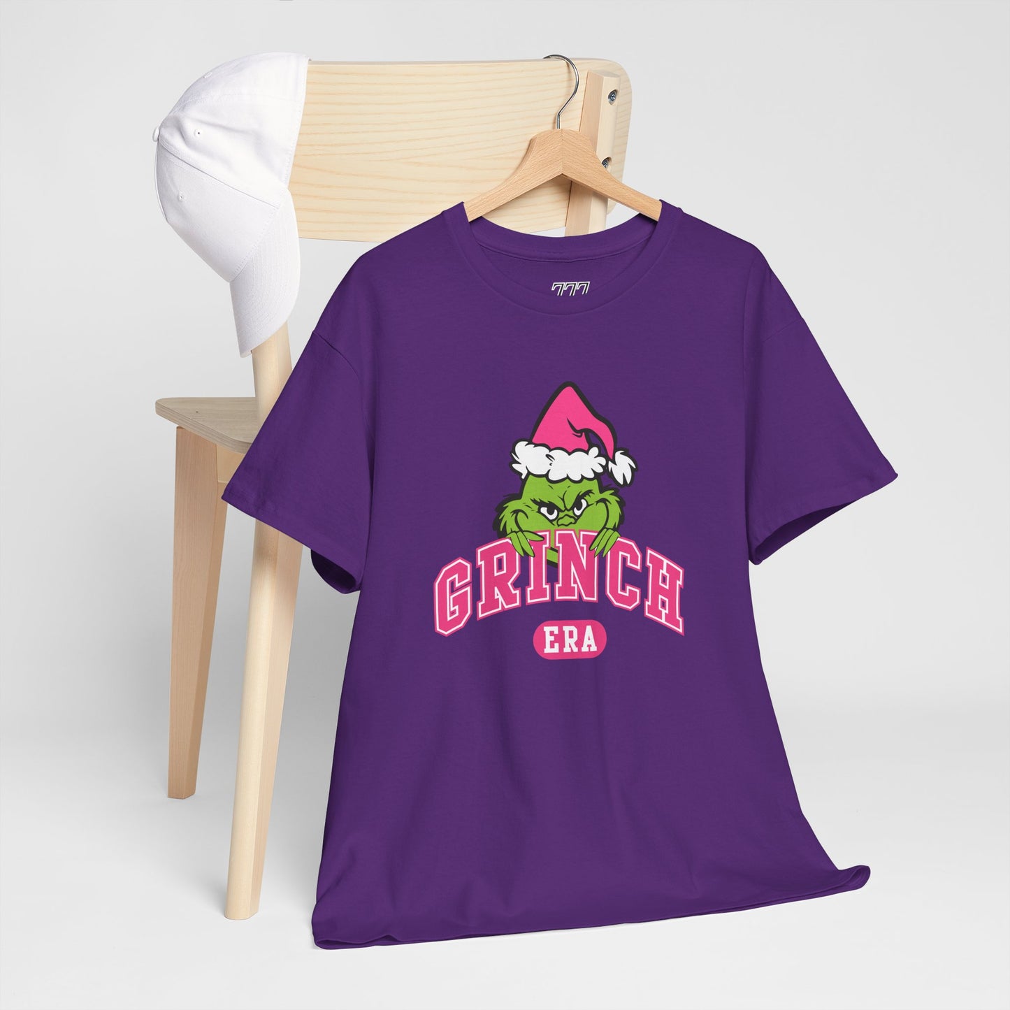 Grinch Era Christmas T-Shirt – Cute Pink Santa Grinch Graphic Tee (Unisex)