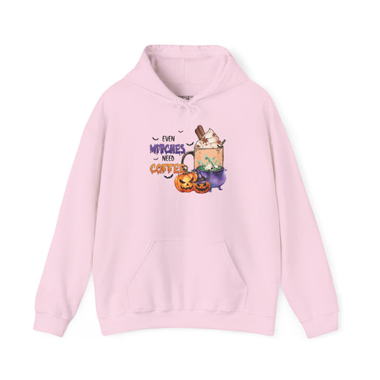 Even Witches Need Coffee Women's Heavy Blend Hoodie