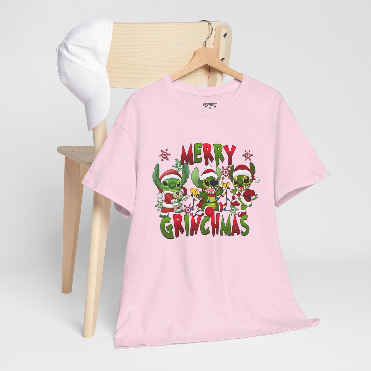 Merry Grinchmas T-Shirt – Funny Christmas Unisex Heavy Cotton Holiday Tee