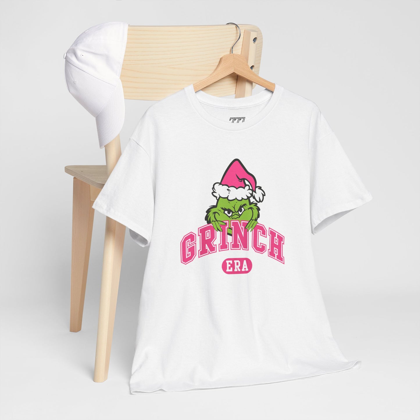 Grinch Era Christmas T-Shirt – Cute Pink Santa Grinch Graphic Tee (Unisex)