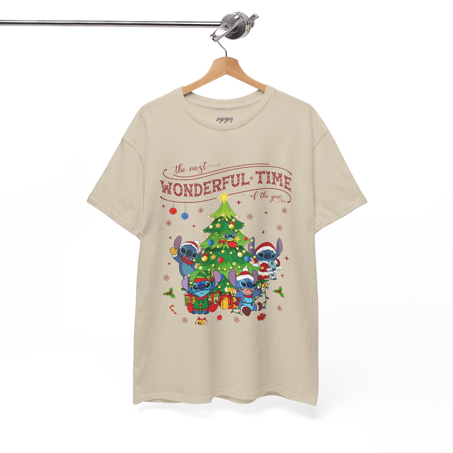 The Most Wonderful Time of the Year Christmas Tee – Cute Holiday Characters Festive Unisex Heavy Cotton T-Shirt