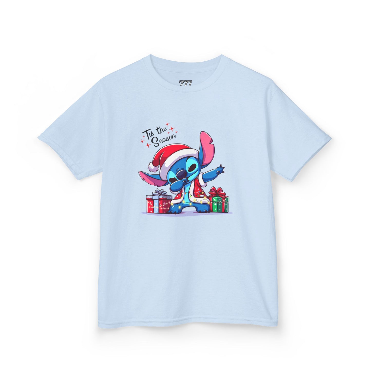 Tis the Season Blue Alien Christmas Kids T-Shirt – Cute Holiday Cartoon Tee