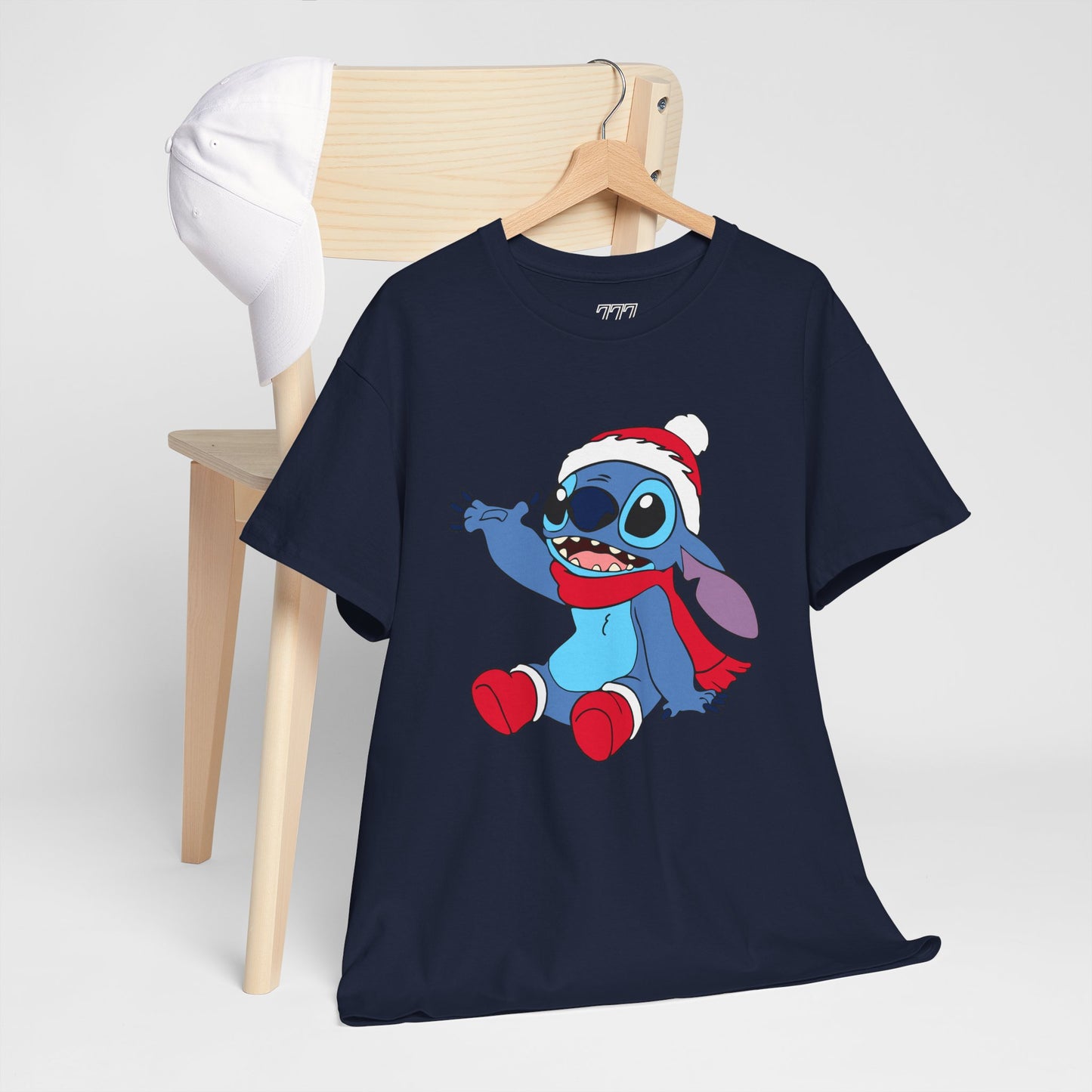 Jolly Alien Christmas T-Shirt – Cute Blue Alien Holiday Graphic Tee (Unisex)