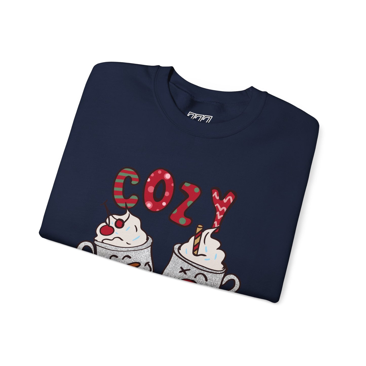 Cozy Season Christmas Unisex Heavy Blend Crewneck Sweatshirt – Cute Holiday Hot Cocoa Sweater