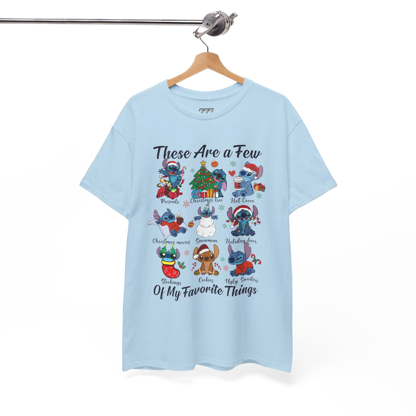 These Are a Few of My Favorite Things Christmas Characters Holiday Tee – Cute Festive Unisex Heavy Cotton T-Shirt